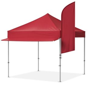 pop-up tält 3x3 röd reklamlipuga