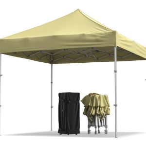 Snabbtält 3x3 Scandipro Mini - 3x3m, Norsunluu (Pantone 7401C) — produktbild