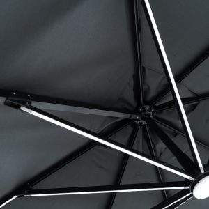 parasoll solar led med belysning Duo Flexy