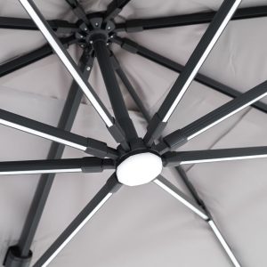 parasoll flexy led solar med belysning