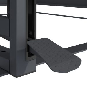Roskatältduk Comfort Duo svart askelma tai jalkapalkkilevy, jonka pinnassa on pienenä