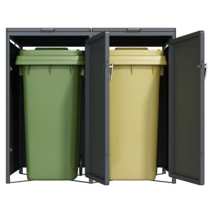 Avfallsskjul Premium Duo — produktbild