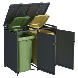 Avfallsskjul Premium Duo — produktbild