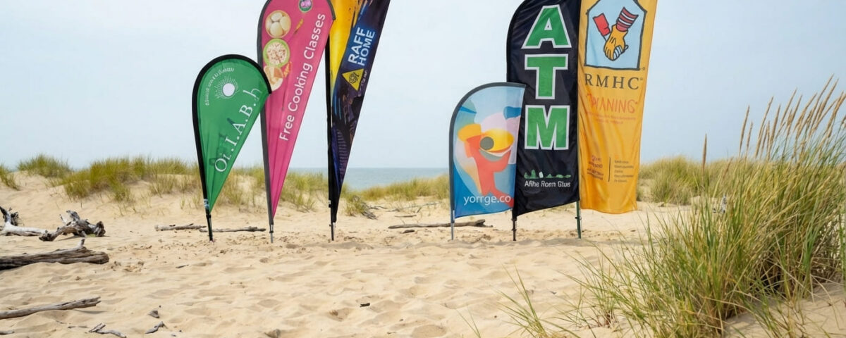 Beachflagga: Det ultimata reklammediet för ditt företag 1 Beachflag reklamflagga